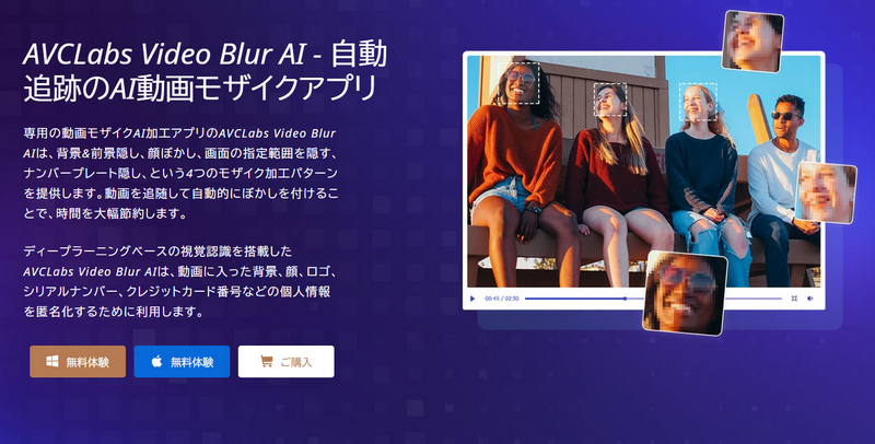 AVCLabs Video Blurの製品ページ